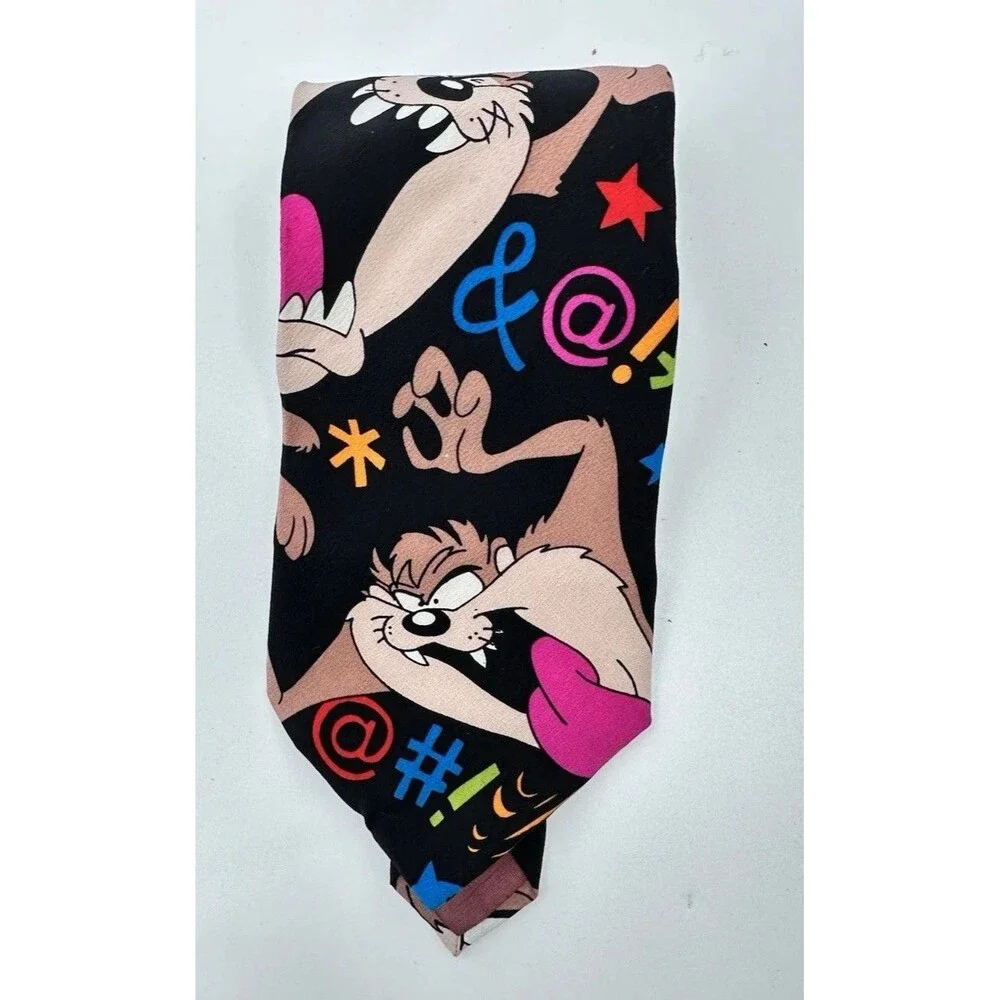 RARE 1993 Warner‎ Bros Looney Tunes Cartoon Character Neck Tie Vintage